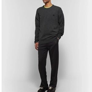 Bench Charcoal Knit Crewneck long sleeve cotton ribbed sweater shirt XL